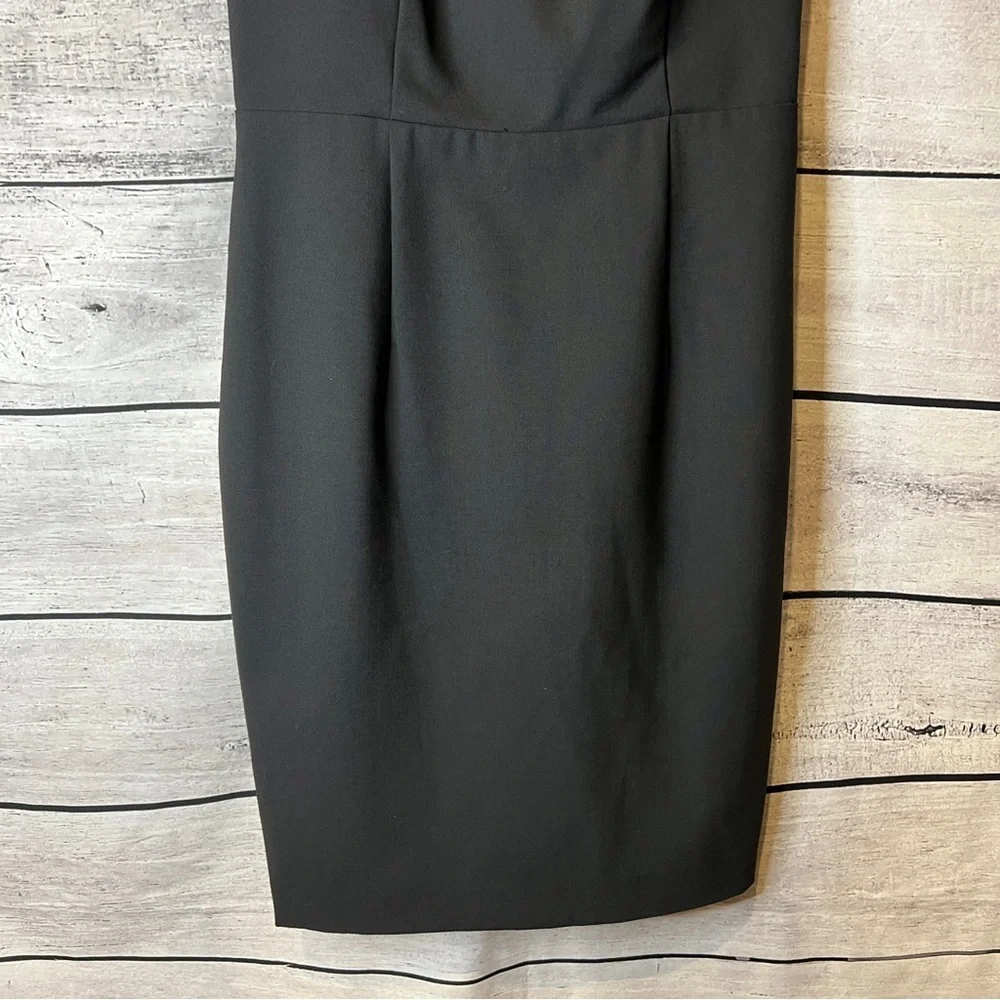 Express Classic Black Sheath Dress Sleeveless Tailored Lined Career Office LBD - Picture 4 of 8